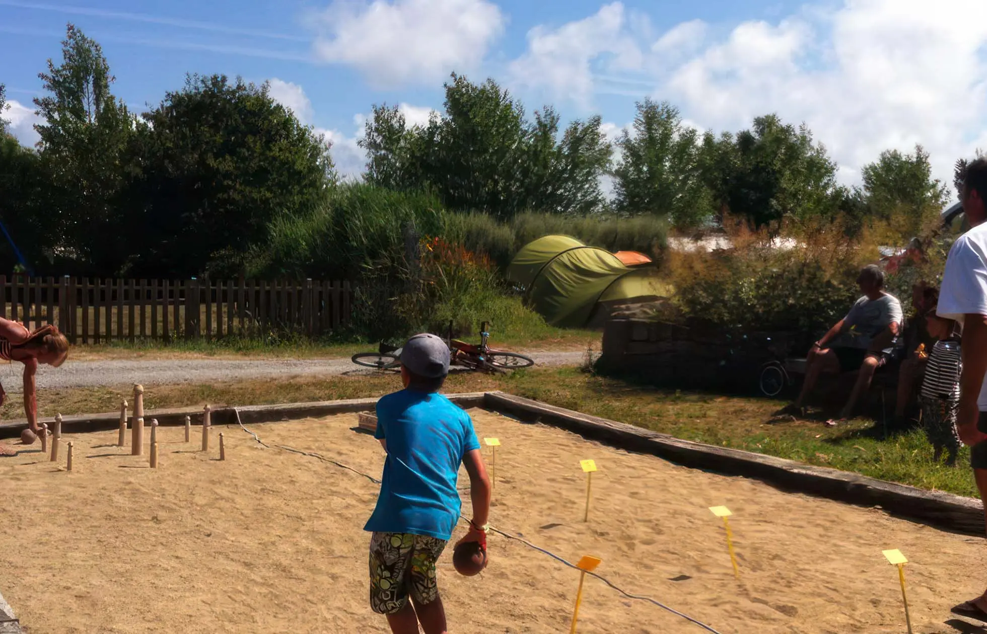 Camping La Grande Plage on the southern point of Finistère